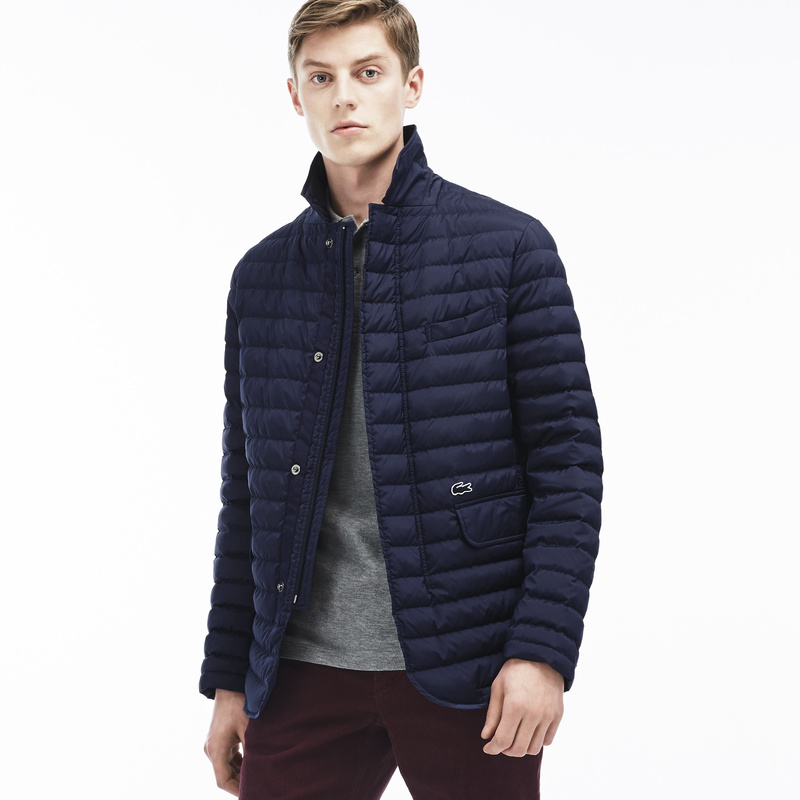 Lacoste Quilted Blazer BH9634: Navy Lacoste Quilted Blazer BH9634: Navy