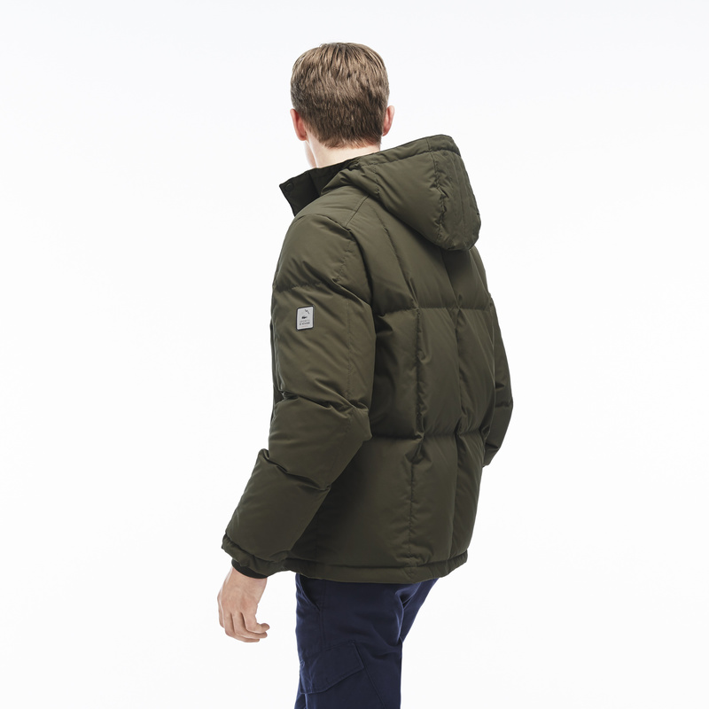 Lacoste Hooded Down Jacket BH9803: Baobab Lacoste Hooded Down Jacket BH9803: Baobab